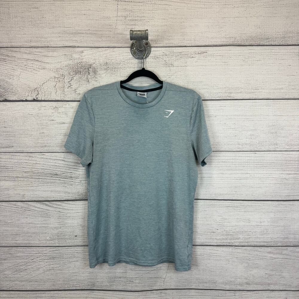 Gymshark Men's Blue Heather Short Sleeve Active T-Shirt Size Medium